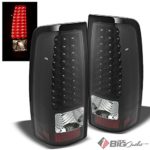 For 2003-2006 Chevy Silverado 2005-2006 GMC Sierra LED Blk Tail Lights Lamp Pair Left+Right 2004 2005