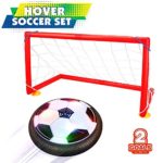 COOLUCK Kids Toys, Hover Soccer Ball Set with 2 Goals Toy for Boys Girls Age of 2, 3, 4,5,6,7,8-16 Year Old, Indoor Outdoor Sports Ball Game with LED Lights for Children Gifts
