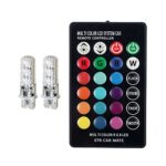 Proster Car LED Atmosphere Light Kit T10 5050 6SMD Atmosphere Decorative Bar Lights Bulbs Lamps with Remote Controller Strobe