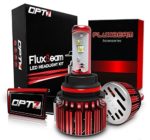 OPT7 FluxBeam 9004 LED Headlight Kit w/Clear Arc-Beam Bulbs – 80w 7,000Lm 6K Cool White CREE – 2 Yr Warranty