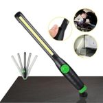 Ecosin Lithium Ion New 410 Lumen Work Slim LED Light Rechargeable COB LED Slim Work Light Single Row Light (Green)