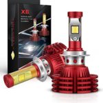 Autofeel LED Headlight Bulbs All-in-One Conversion Kit – H7-8,000Lm 6000K Cool White Osram P10 Chips- 5 Year Warranty