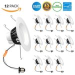 LED Recessed Lighting Retrofit-Replace Your 6 inch Cans Lights w/LED Downlights14 Watt, 820 Lumens – Replaces 75W Bulbs – Best Energy Star LED Downlight on Amazon. UL Listed. (5000K 12-Pack)