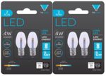 Triangle Bulbs 0.5-Watt C7 LED Night Light Bulb, Clear, 2-Pack (4 bulbs)