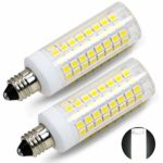 [2-Pack] E11 led Bulb, 75W or 100W Equivalent Halogen Replacement Lights, Dimmable, Mini Candelabra Base, 850 Lumens Daylight White 6000K, AC110V/120V, Replaces T4/T3 JD Type Clear e11 Light Bulb.