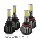 9005+H11 Combo 240W 24000LM LED Headlight Kit High & Low Beam Light Bulbs 3 Year Warranty