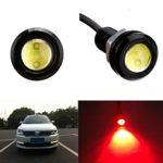 Glumes Eagle Eye Led Lights, 1PC 9W Eagle Eye Led Bulb Motorcycle Light Daytime Running DRL Tail Backup Light Car Motor Clearance Marker Lights (Red)