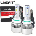 LASFIT LED Headlight Bulbs 9006 HB4 72W 7600Lm 6000K Cool White for Fog Lights Low Beam Headlight Bulb Replacement, All-in-One LED Conversion Kit Replacement Plug & Play (2pcs)