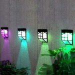 HighlifeS 1PCS Solar Lights Outdoor Fence Fence Lights Garden Waterproof Home Landscape Lights