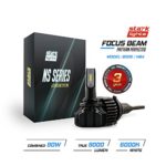 Stark N2S Series [UPGRADED] 80W Headlight Conversion Kit – 9000LM – 6000K Crystal White – Bulb Size: 9006 / HB4