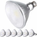 Explux Dimmable LED PAR38 Flood Light Bulbs, Premium Full-Glass, 5000K Daylight, Indoor/Outdoor, 14W (120-Watt Equivalent), 6-Pack
