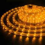WYZworks 100 feet 1/2″ Thick ORANGE Pre-Assembled LED Rope Lights with 10′, 25′, 50′, 150′ option – Christmas Holiday Decoration Lighting | UL Certified