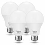 LOHAS 150W Equivalent Light Bulb A21, 17W LED Bulb E26 Edison Base, Soft White Light 3000K, 1750 Lumen, Not Dimmable 120V LED Lights for Table Lamp, Garage, Commercial Home Lighting(4 Pack)