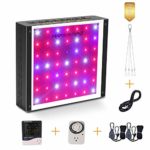 MARS HYDRO 300W 600W LED Grow Light Full Spectrum for Hydroponic Indoor Plants with Thermometer Hygrometer Hanger Growing Veg and Flower Extremely Cool and Quiet (ECO 300W)