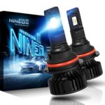 NINEO 9007 LED Headlight Bulbs CREE Chips,12000Lm 5090Lux 6500K Extremely Bright All-in-One Conversion Kit,360 Degree Adjustable Beam Angle