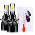 Ravmix H13 LED Headlight Bulbs-9008 Adjustable High Beam/Low Beam All-in-one Headlights Conversion Kit, 6400LM Super Bright 6500K White Light, 2years Warranty
