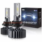 SEALIGHT 9005 HB3 LED Headlight Bulbs High Beam Conversion Kit,Non-Polarity,Upgraded 12xCSP Chips Head light Halogen Replacement 6000K Xenon White（Pack of 2）