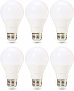 AmazonBasics Commercial Grade LED Light Bulb | 40-Watt Equivalent, A19, Daylight, Dimmable, 6-Pack