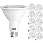 Sunco Lighting 10 Pack PAR30 LED Bulb, 11W=75W, Dimmable, 6000K Daylight Deluxe850 LM, E26 base, Flood Light, Indoor/Outdoor – UL & Energy Star