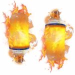 AIKEMA LED Flicker Flame Effect Fire Light Bulbs Atmosphere Lighting Vintage Flaming Christmas Lights Party Decoration (2 Pack) (Flame Effect led Bulbs 00)