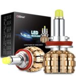 LED Headlight Bulbs H11(H8,H9),GeeMai All in-One Conversion Kit 7000Lm 6000K Real 360degrees Cool White CREE-3 Year Warranty.