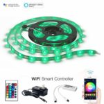 MagicLight LED Strip Lights, WiFi Wireless Smart Phone Controlled Light Strip Kit 16.4ft 150leds 5050 Waterproof IP65 LED Lights, Works with Android and iOS System, IFTTT, Google Assistant and Alexa