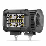 LED Pods, SWATOW 4×4 2pcs 120W 4” Quad Row LED Light Bar OSRAM Work Light Spot Flood Combo Off Road Driving Fog Lights for Truck Jeep Boat ATV UTV Motorcycle, 2 Yrs Warranty