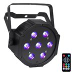 LED Par, YeeSite 70W 7LEDs Par Can Lights RGBW DMX Remote Control for Church DJ Show Wedding Stage Lighting Christmas Party