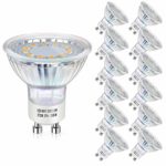GU10 LED Bulb 50W Halogen Equivalent, Petronius Warm White 2700K Track Lighting, 3.5W 350Lumens, Non-Dimmable, 110 Degree Beam Angle, for Art Galleries, Museums, Home, Hotels, Pack of 12