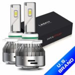 LASFIT 9012/HIR2 LED Headlight Bulbs 7600lm 6000k 72w Xenon White LED Headlight Conversion kits- High/Low Beam- 360 Degree Adjustable Beam Angle