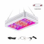 Giixer 1000W LED Grow Light, Double Switch & Double Chips Full Spectrum Plant Light for Hydroponic Indoor Plants Veg and Flower- (10W LEDs 100Pcs)