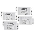 YAYZA! 4-Pack Premium IP44 12V 1A 12W Low Voltage LED Driver Transformer AC DC Switching Power Supply