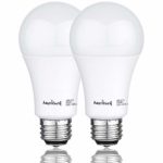AmeriLuck 100W Equivalent LED Light Bulbs A19, 1600Lumens (15Watts), 5000K Daylight, 2 Pack