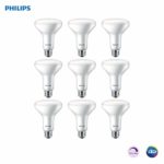 Philips LED 531749 Dimmable BR30 Frosted Bulb: 650-Lumens, 5000-Kelvin, 8 (65-Watt Equivalent), E26 Medium Screw Base, Day Light, 9-Pack, 5000K 9 Piece