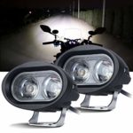 Samlight Led Pod Lights, 2 Pack 3.5″ 80W Fog Lights Upgrade Double Brightness Spot Beam 6000K 7200lm White Round Small Waterproof Led Driving Lights for Motorcycle Trucks SUV ATV UTV Boat Off Road