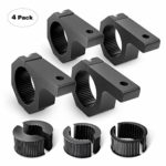 Nilight 90021D 4-Pack (Standard) 4PCS Mounting Bracket Kit LED Off-Road Light Horizontal Bar Tube Clamp Roof Roll Cage Holder,2 Years Warranty