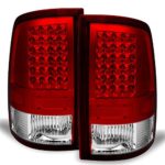 For Red Clear 2009-2018 Dodge Ram 1500 10-18 Ram 2500 3500 Pickup Truck LED Tail Lights Pair Left+Right Side