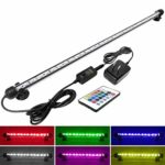 MingDak Fish Aquarium Tank Light – Aquarium Background Light,Wireless Remote Control,RGB Colored Changing, Underwater Submersible LED Light,23 inch 33 LEDs