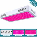 XECCON 3000W LED Grow Light for Indoor Plants Full Spectrum Plant Light with Veg and Flower Switch Daisy Chain for Greenhouse Hydroponic Seeding Indoor Plants