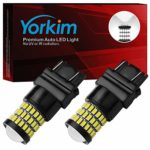 Yorkim Super Bright 3157 LED Bulb White, 3157 LED Brake Lights, 3157 LED Backup Reverse Lights, 3156 LED Tail Lights, Turn Signal Bulb with Projector – 3056 3156 3057 3157 4157 LED Bulbs, Pack of 2