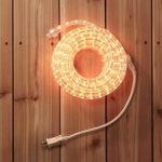 NOMA 30 Ft Rope Light | Incandescent Plug-in, Connectable, Indoor/Outdoor, Waterproof | Ideal for Christmas, Holiday, Deck, Patio, and Backyards | UL Certified, Warm White