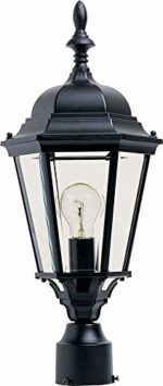 Maxim 1005BK, Westlake Cast Aluminum Post Lamp – 100W Black Outdoor Post Lighting, Incandescent Post Lantern. Lighting Fixtures