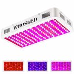 LED Grow Light 1200W Dual Switch Dual Chips Full Spectrum Plant Lamp with IR and UV for Hydroponic Indoor Plants Veg and Flower