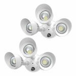 Onforu 2 Pack 45W Dusk to Dawn LED Security Lights (Photocell Included), 4500lm 5000K IP65 Waterproof Outdoor Wall Mount Adjustable Dual-Head Flood Lights for Entryways, Front Door, Yard and Garage