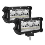 BEAMTRON Led Light Bar 5 Inch Led Pods 130W 13000Lm Off Road Driving Light Spot Flood Combo Backup Light for Trucks ATV UTV Jeep RZR Polaris,2PCS